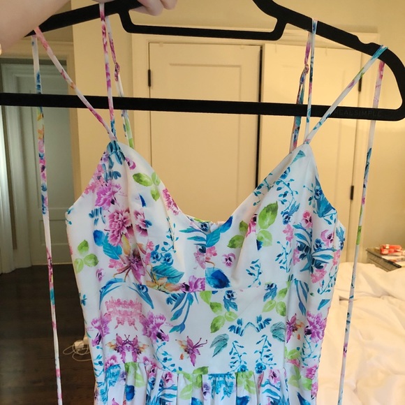 Amanda Uprichard Floral Silk Maxi Gown Size XS NWT - Picture 3 of 5